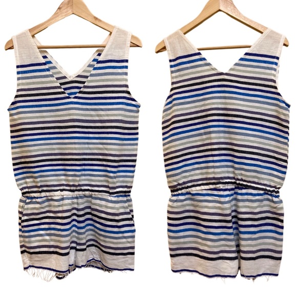 Lemlem Stripe shorts romper size M - Picture 5 of 9